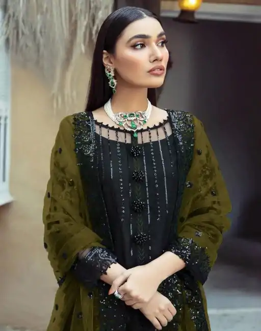FC MARIA.A 1100 Black Color Georgette Embroidery Work Salwar Suit Wedding, Party, Festive events, Expected Delivery  4-6 Working Days @2049 | Casual Suits, Creative suits, Designer Suits, Palazzo Suits, Party Wear Suits, Patiala Suits, Salwar suit, Straight Suits