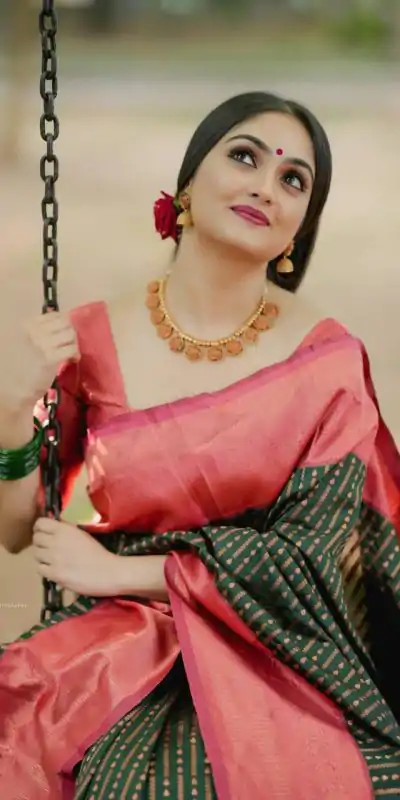 DDF Green Color Soft Lichi Silk Ordinary Design Rich Pallu Saree Casual, Party Wear, Events, Festivals Etc. Expected Delivery 4-6 Working Days 1349/ | Bollywood Sarees, Creative Sarees, Designer Sarees, Embroidered Sarees, Ethnic Saree, Modern Digital sarees, Party Wear Sarees, Sarees