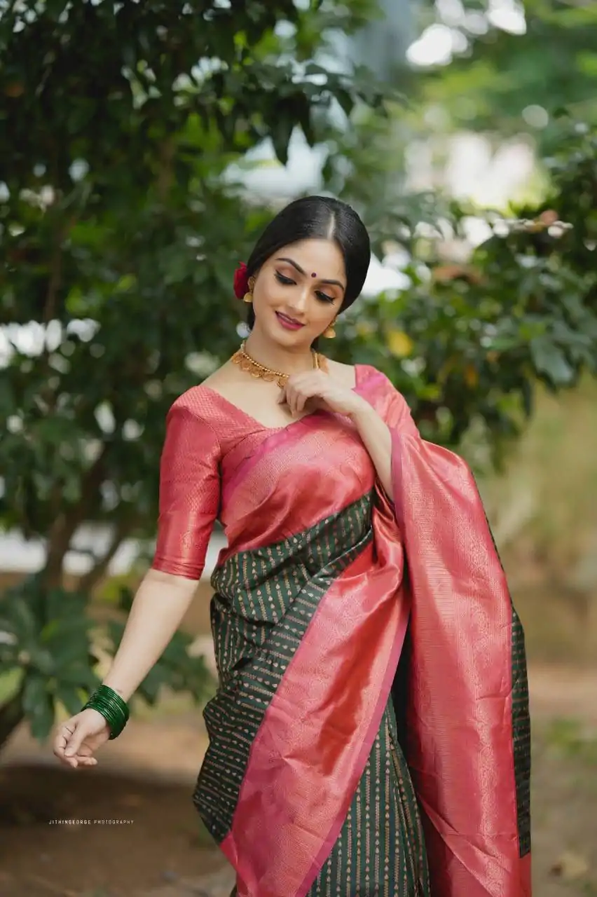 DDF Green Color Soft Lichi Silk Ordinary Design Rich Pallu Saree Casual, Party Wear, Events, Festivals Etc. Expected Delivery 4-6 Working Days 1349/ | Bollywood Sarees, Creative Sarees, Designer Sarees, Embroidered Sarees, Ethnic Saree, Modern Digital sarees, Party Wear Sarees, Sarees
