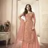 FC L.t 5402 Peach Color Jacquard Silk Georgette Diamond Sharara Suit Wedding, Party, Festive Expected Delivery 4-6 Working Days  @2999/- | Jump Suits, Casual Suits, Creative suits, Designer Suits, Palazzo Suits, Party Wear Suits, Patiala Suits, Salwar suit, Straight Suits
