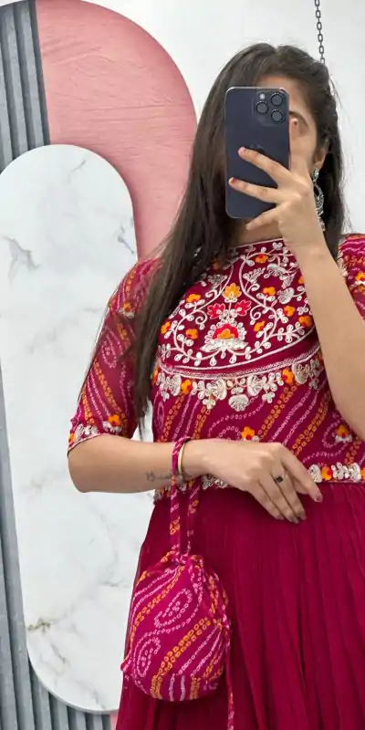 Ram 016 Red Color Fox Georgette Embroidery Sequence Gown Casual, Wedding, Party, Festive, Events Etc. Expected Delivery 4-6 Working Days @2049/- | Bollywood Gowns, Creative Gowns, Designer Gowns, Gowns, Party Wear Gowns