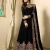 FC TL 1701 Black Color Georgette Cording Embroidery Sharara Suit Wedding, Party, Festive Expected Delivery 4-6 Working Days  @1749/- | Jump Suits, Casual Suits, Creative suits, Designer Suits, Palazzo Suits, Party Wear Suits, Patiala Suits, Salwar suit, Straight Suits