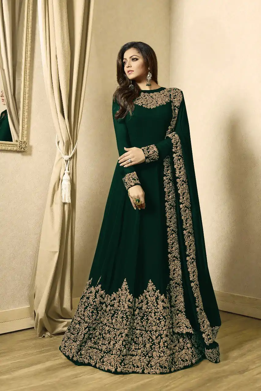 FC TL 1701 C Green Color Georgette Cording Embroidery Sharara Suit Wedding, Party, Festive Expected Delivery 4-6 Working Days  @1749/- | Jump Suits, Casual Suits, Creative suits, Designer Suits, Palazzo Suits, Party Wear Suits, Patiala Suits, Salwar suit, Straight Suits