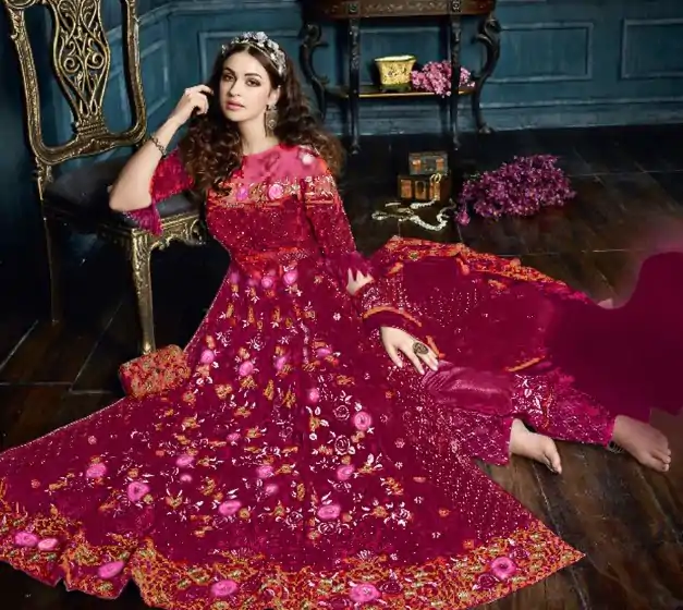 FC Zzoya Z-3 Maroon Color Net With Embroidery Stone Salwar Suit Wedding, Party, Festive events, Expected Delivery  4-6 Working Days @3049 | Casual Suits, Creative suits, Designer Suits, Palazzo Suits, Party Wear Suits, Patiala Suits, Salwar suit, Straight Suits