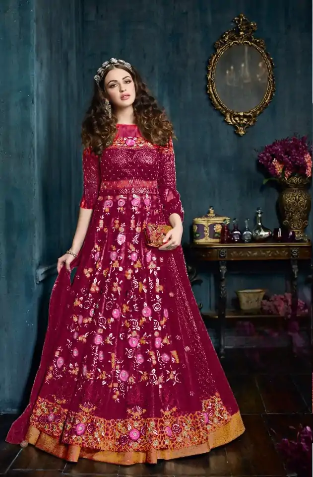 FC Zzoya Z-3 Maroon Color Net With Embroidery Stone Salwar Suit Wedding, Party, Festive events, Expected Delivery  4-6 Working Days @3049 | Casual Suits, Creative suits, Designer Suits, Palazzo Suits, Party Wear Suits, Patiala Suits, Salwar suit, Straight Suits