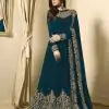 FC TL 1701 Peacock Blue Color Georgette Cording Embroidery Sharara Suit Wedding, Party, Festive Expected Delivery 4-6 Working Days  @1749/- | Jump Suits, Casual Suits, Creative suits, Designer Suits, Palazzo Suits, Party Wear Suits, Patiala Suits, Salwar suit, Straight Suits
