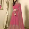 FC TL 1701 Pink Color Georgette Cording Embroidery Sharara Suit Wedding, Party, Festive Expected Delivery 4-6 Working Days  @1749/- | Jump Suits, Casual Suits, Creative suits, Designer Suits, Palazzo Suits, Party Wear Suits, Patiala Suits, Salwar suit, Straight Suits