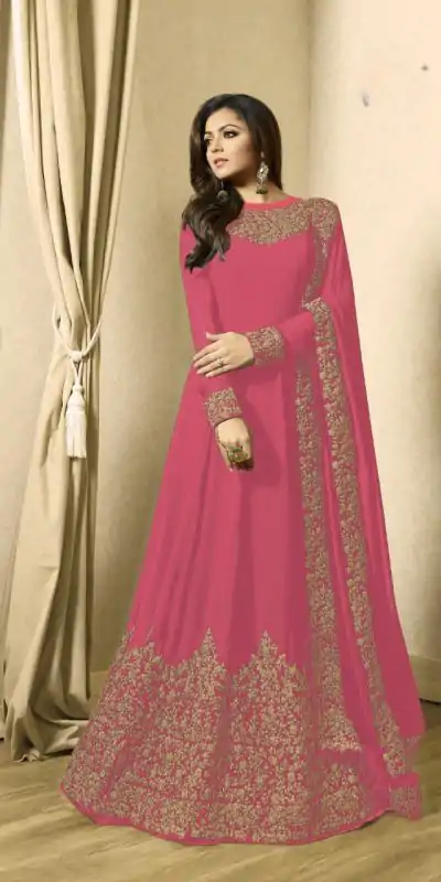 FC TL 1701 Pink Color Georgette Cording Embroidery Sharara Suit Wedding, Party, Festive Expected Delivery 4-6 Working Days  @1749/- | Jump Suits, Casual Suits, Creative suits, Designer Suits, Palazzo Suits, Party Wear Suits, Patiala Suits, Salwar suit, Straight Suits