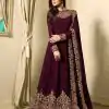 FC TL 1701 Purple Color Georgette Cording Embroidery Sharara Suit Wedding, Party, Festive Expected Delivery 4-6 Working Days  @1749/- | Jump Suits, Casual Suits, Creative suits, Designer Suits, Palazzo Suits, Party Wear Suits, Patiala Suits, Salwar suit, Straight Suits