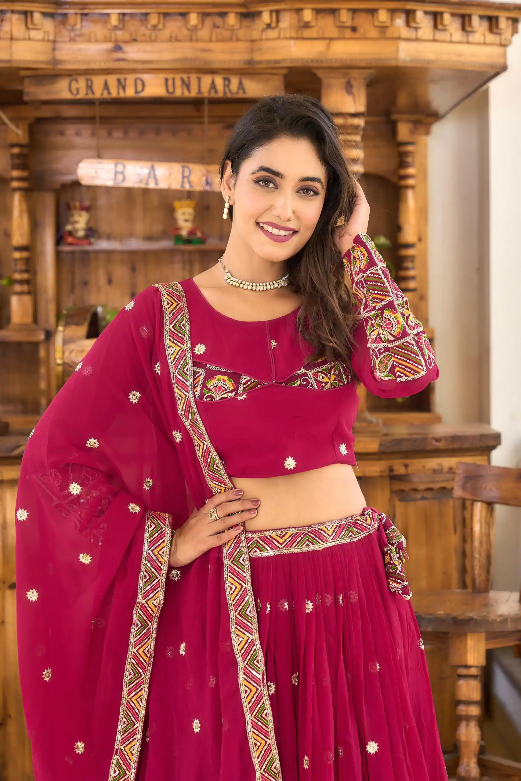 Ram 019 Purple Color Georgette Sequence Embroidery Lehenga Choli Casual, Wedding, Festive, Events Expected Delivery 4-6 Working Days @2549/- | Creative Lehenga, Designer Lehenga, Embroidered Lehenga, Lehenga, Party Wear Lehenga