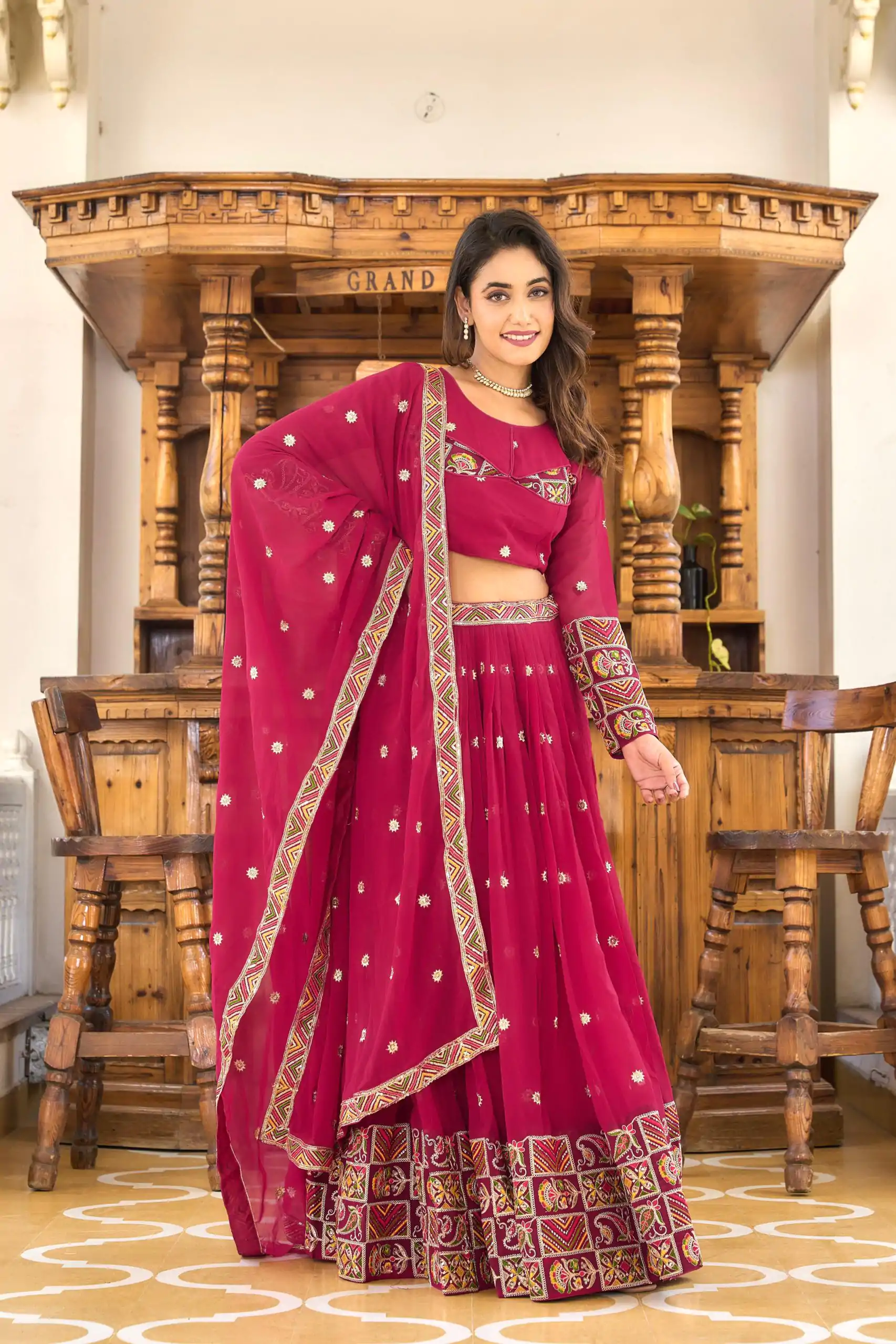 Ram 019 Purple Color Georgette Sequence Embroidery Lehenga Choli Casual, Wedding, Festive, Events Expected Delivery 4-6 Working Days @2549/- | Creative Lehenga, Designer Lehenga, Embroidered Lehenga, Lehenga, Party Wear Lehenga