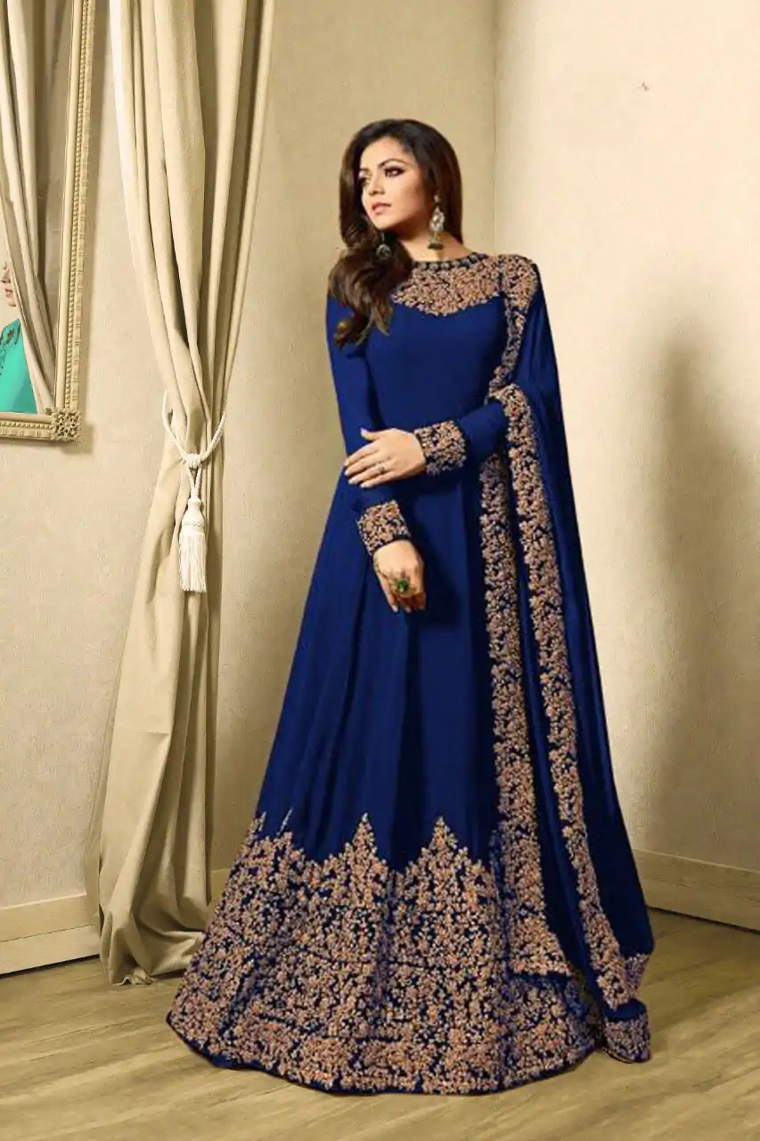 FC TL 1701 Royal Blue Color Georgette Cording Embroidery Sharara Suit Wedding, Party, Festive Expected Delivery 4-6 Working Days  @1749/- | Jump Suits, Casual Suits, Creative suits, Designer Suits, Palazzo Suits, Party Wear Suits, Patiala Suits, Salwar suit, Straight Suits