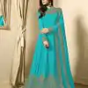 FC TL 1701 Sky Blue Color Georgette Cording Embroidery Sharara Suit Wedding, Party, Festive Expected Delivery 4-6 Working Days  @1749/- | Jump Suits, Casual Suits, Creative suits, Designer Suits, Palazzo Suits, Party Wear Suits, Patiala Suits, Salwar suit, Straight Suits