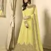 FC TL 1701 Yellow Color Georgette Cording Embroidery Sharara Suit Wedding, Party, Festive Expected Delivery 4-6 Working Days  @1749/- | Jump Suits, Casual Suits, Creative suits, Designer Suits, Palazzo Suits, Party Wear Suits, Patiala Suits, Salwar suit, Straight Suits