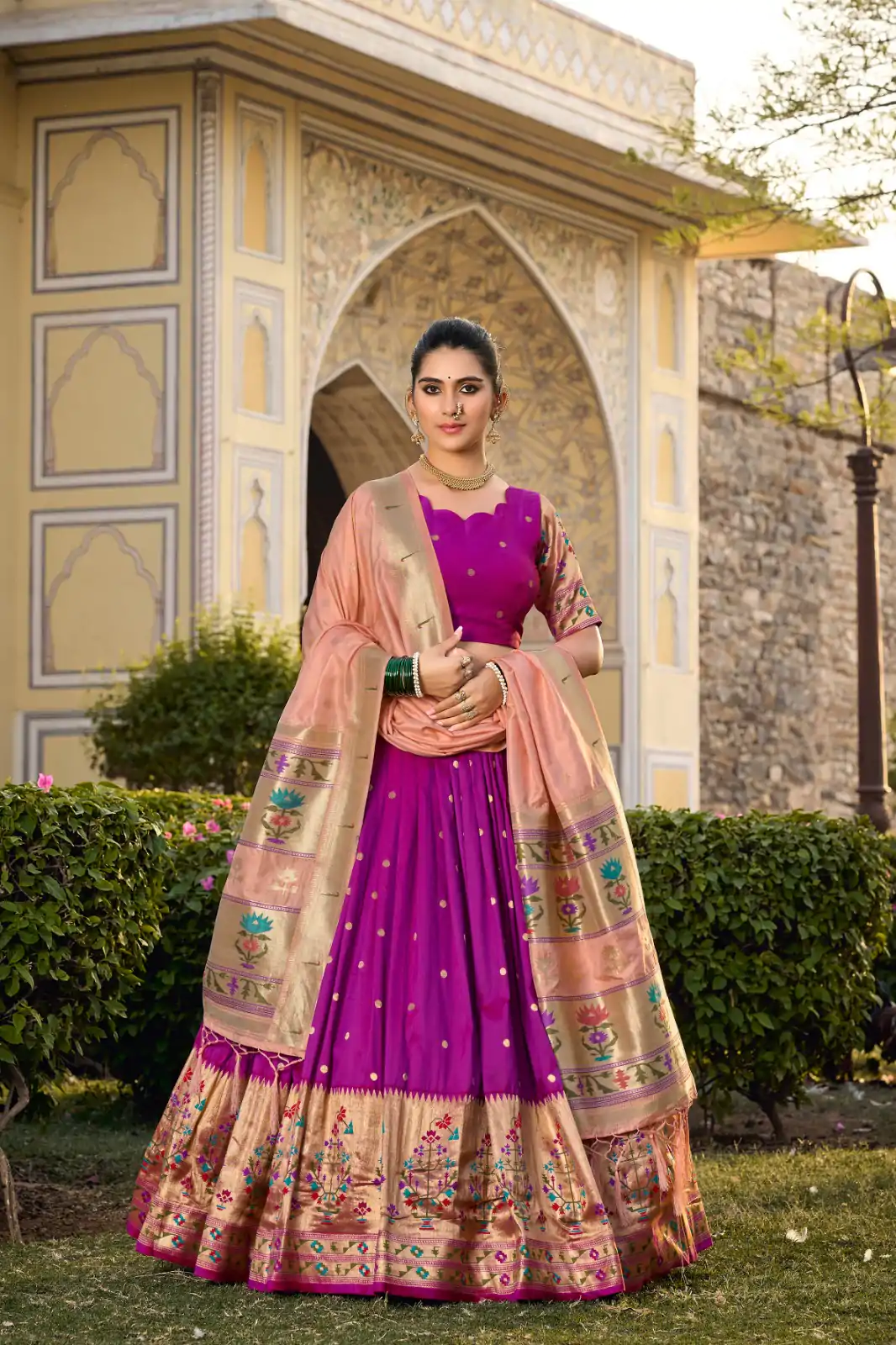 LNB 2021 Purple Jacquard Silk Weaving Zari Lehenga Choli Festive Party Wedding, Events etc. Delivery 4-6 Working Days @4099/- | Embroidered Lehenga, Bollywood Lehenga, Creative Lehenga, Designer Lehenga, Lehenga, Party Wear Lehenga