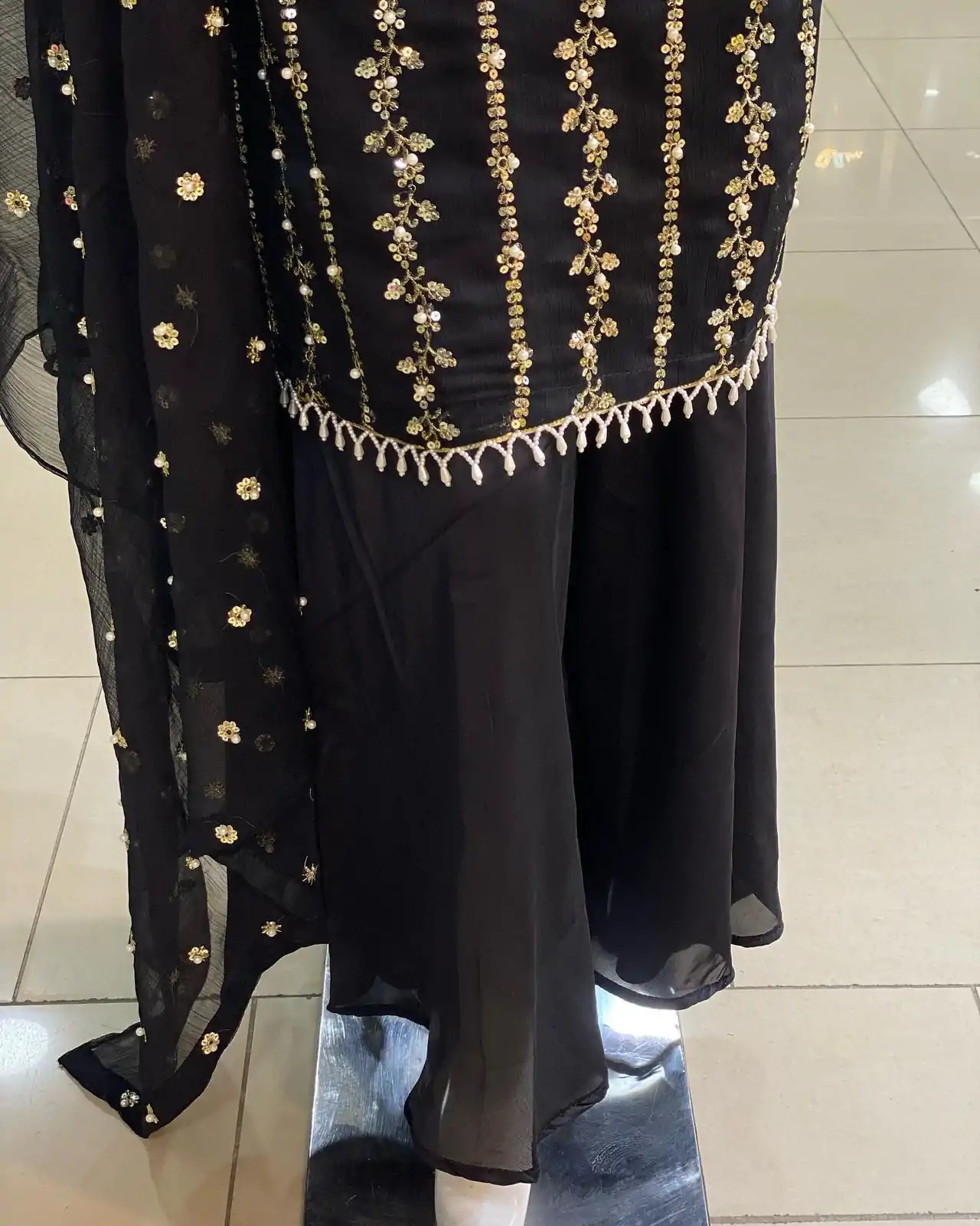 SRK 5121 Black Color Georgette Heavy Sequence Embroidery Salwar Suit Wedding, Party, Festive, Events Expected Delivery 4-6 Working Days @ 1899/- | Jump Suits, Casual Suits, Creative suits, Designer Suits, Palazzo Suits, Party Wear Suits, Patiala Suits, Salwar suit, Straight Suits