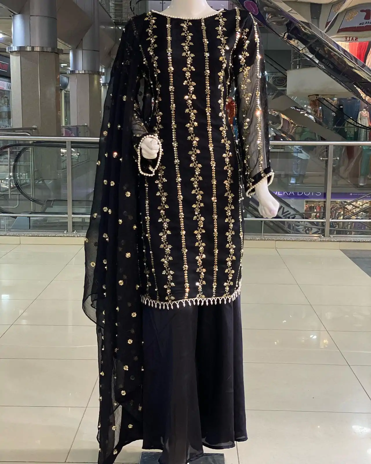 SRK 5121 Black Color Georgette Heavy Sequence Embroidery Salwar Suit Wedding, Party, Festive, Events Expected Delivery 4-6 Working Days @ 1899/- | Jump Suits, Casual Suits, Creative suits, Designer Suits, Palazzo Suits, Party Wear Suits, Patiala Suits, Salwar suit, Straight Suits