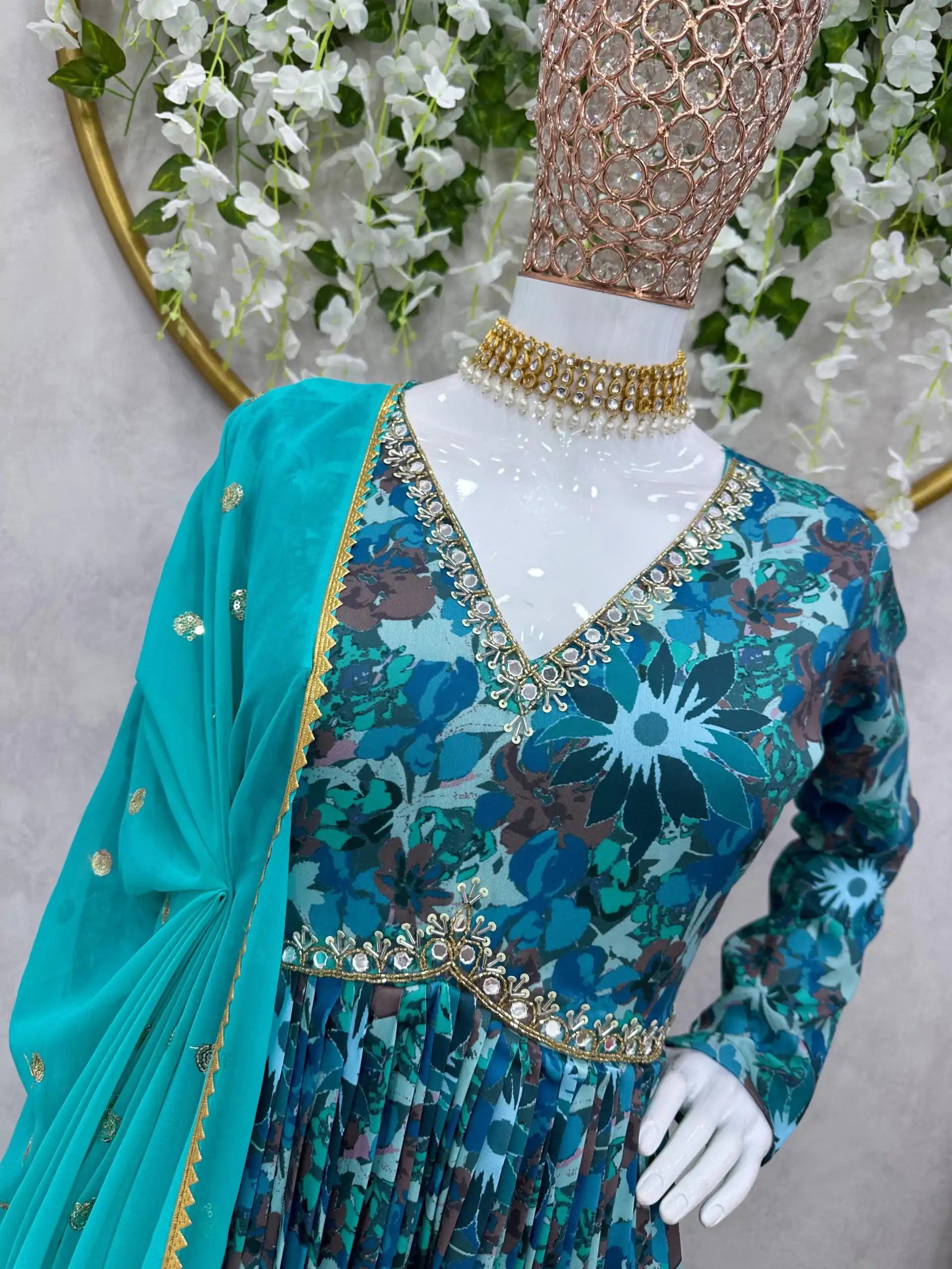RTC 5649 Blue Color Maslin Silk Digital Printed Salwar Suit Wedding, Party, Festive, Events Etc. Expected Delivery 4-6 Working Days @2049/- | Jump Suits, Casual Suits, Creative suits, Designer Suits, Palazzo Suits, Party Wear Suits, Patiala Suits, Salwar suit, Straight Suits