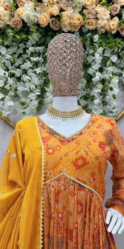 RTC 5575 Yellow Color Foix Georgette Digital Printed Salwar Suit Wedding, Party, Festive, Events Etc. Expected Delivery 4-6 Working Days @2049/- | Casual Suits, Creative suits, Designer Suits, Palazzo Suits, Party Wear Suits, Patiala Suits, Salwar suit, Straight Suits