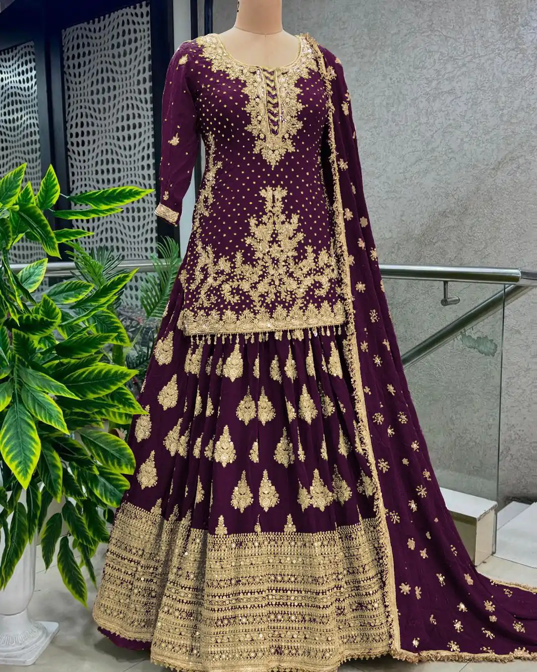 NSR 806 Wine Color Pure Chinnon Silk Embroidery Lehenga Choli Casual, Party Festive, Events Etc. Expected Delivery 4-6 Working Days @2199/- | Bollywood Lehenga, Creative Lehenga, Designer Lehenga, Embroidered Lehenga, Lehenga, Party Wear Lehenga, Straight Suits