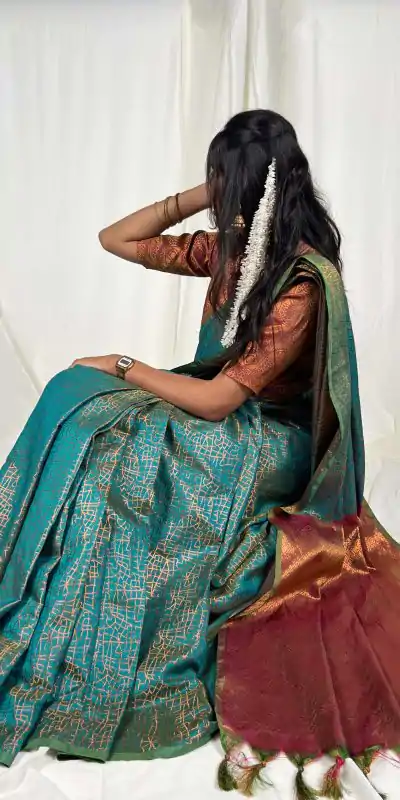 YNF 7415 Teal Color Kanchi Weaves Zari Weaving Work Saree Casual Party Wear, Wedding, Events Etc. Expected Delivery 4-6 Working Days @1749 | Bollywood Sarees, Creative Sarees, Designer Sarees, Embroidered Sarees, Ethnic Saree, Modern Digital sarees, Party Wear Sarees, Sarees