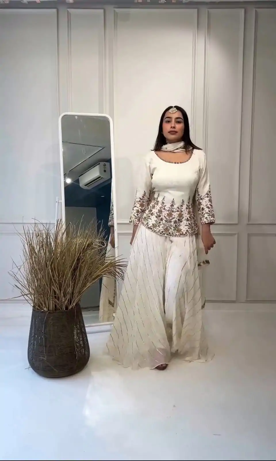 NSR 789 White Color Heavy Georgette Embroidery Salwar Suit Casual, Party Festive, Events Etc. Expected Delivery 4-6 Working Days @2099/ | Jump Suits, Casual Suits, Creative suits, Designer Suits, Palazzo Suits, Party Wear Suits, Patiala Suits, Salwar suit, Straight Suits