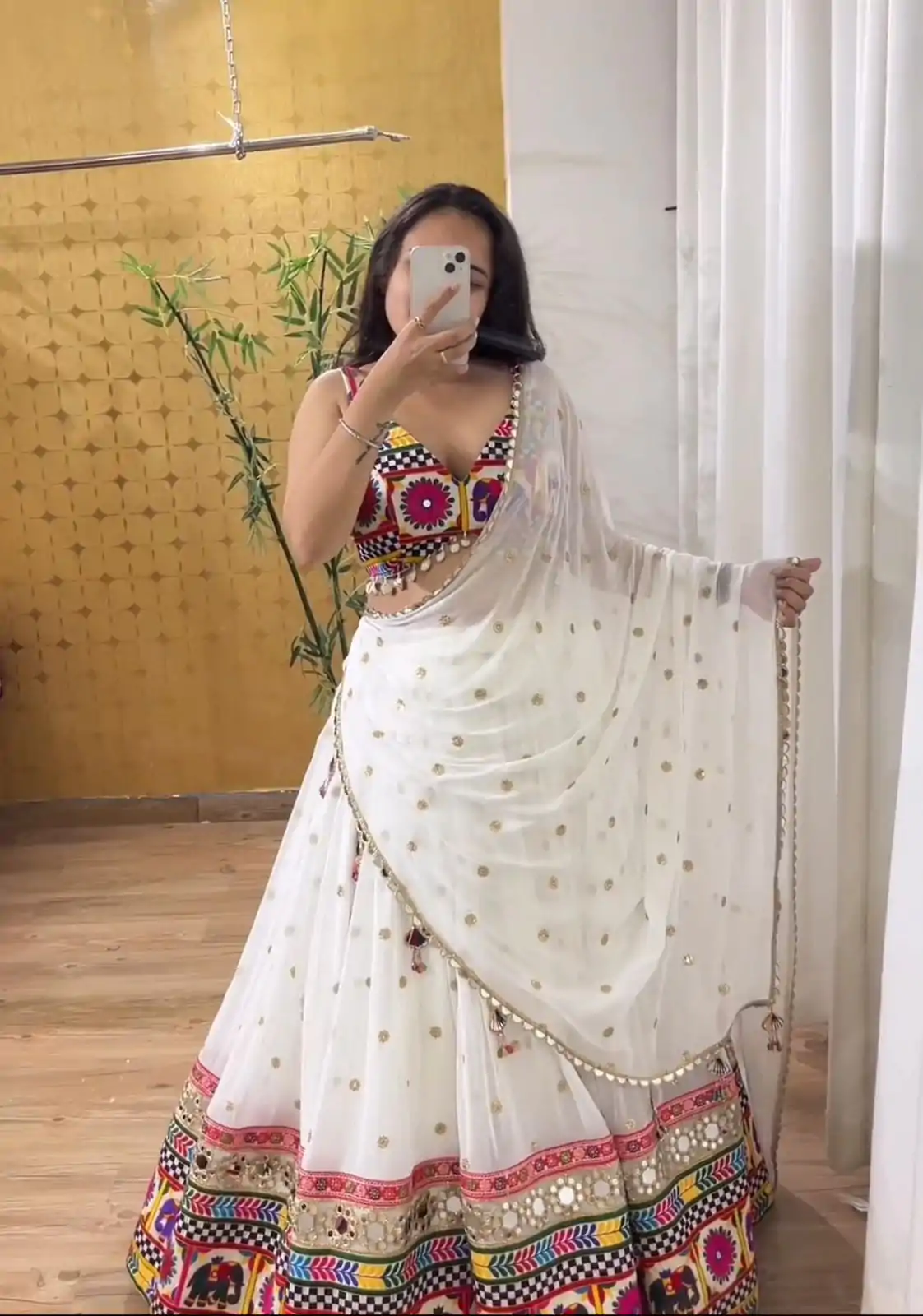 PC N04 White Color Georgette Heavy Gamathi Work Lehenga Choli Casual, Party Wear, Events, Festivals Wear Expected Delivery 4-6 Working Days @2629/- | Bollywood Lehenga, Creative Lehenga, Designer Lehenga, Embroidered Lehenga, Lehenga, Party Wear Lehenga