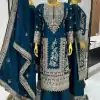 SRK 5146 Royal Blue Color Pure Chinnon Silk Embroidery Coding Dori Salwar Suit Wedding, Party, Festive, Events Expected Delivery 4-6 Working Days @ 2199/- | Jump Suits, Casual Suits, Creative suits, Designer Suits, Palazzo Suits, Party Wear Suits, Patiala Suits, Salwar suit, Straight Suits