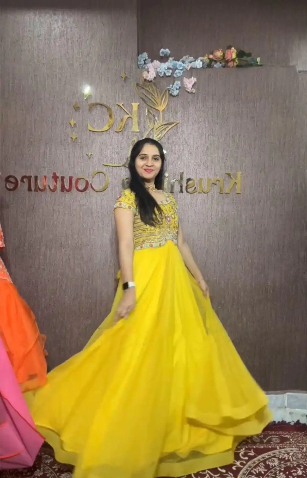 PC 374 Yellow Color Fox Georgette Embroidery Thread Work Gown Casual, Party Wear, Events, Festivals Wear Etc. Expected Delivery 4-6 Working Days @1799/- | Bollywood Gowns, Creative Gowns, Designer Gowns, Embroidered Gowns, Gowns, Party Wear Gowns