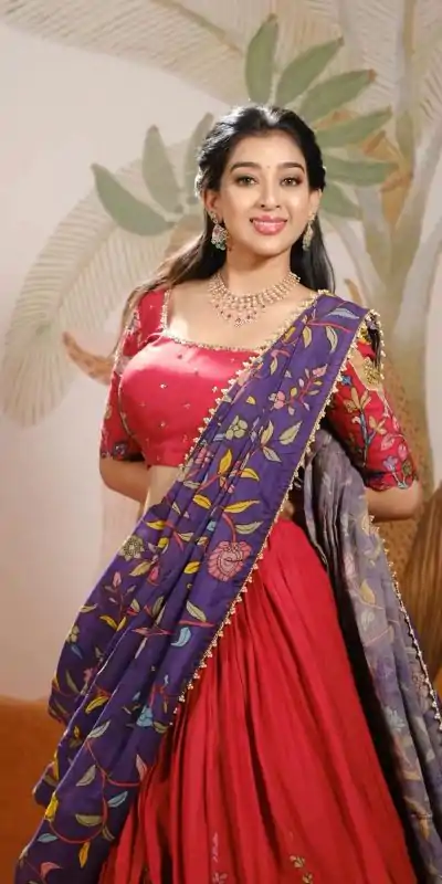 PC 376 Red Color Chant Crepe Kalamkari Printed Lehenga Choli Casual, Party Wear, Events, Festivals Wear Expected Delivery 4-6 Working Days @2099/- | Bollywood Lehenga, Creative Lehenga, Designer Lehenga, Embroidered Lehenga, Lehenga, Party Wear Lehenga