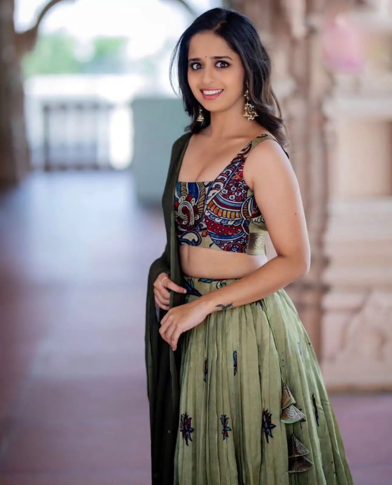 PC 291 Green Color Chant Crepe Kalamkari Printed Lehenga Choli Casual, Party Wear, Events, Festivals Wear Expected Delivery 4-6 Working Days @2049/- | Bollywood Lehenga, Creative Lehenga, Designer Lehenga, Embroidered Lehenga, Lehenga, Party Wear Lehenga