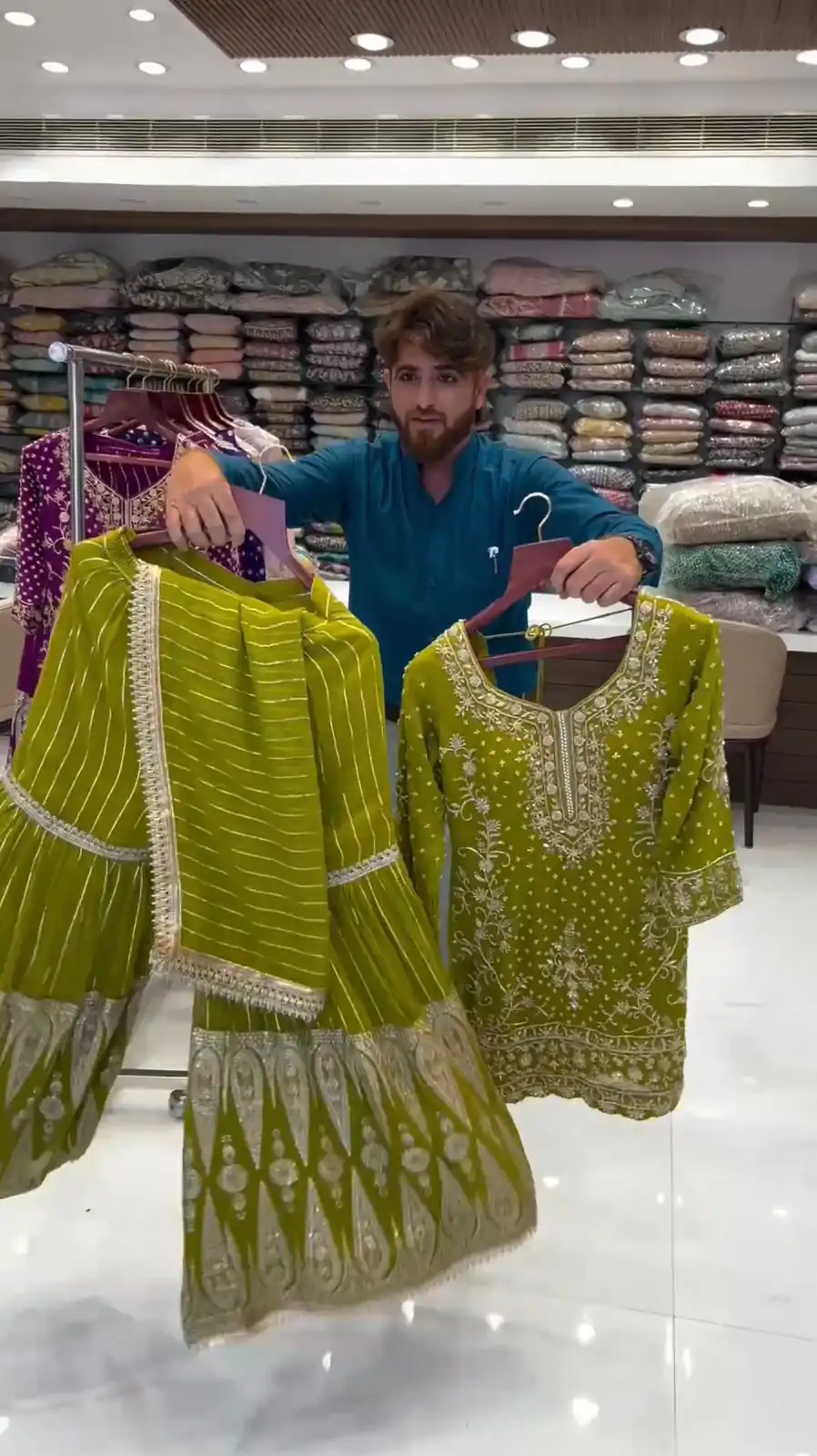 RTC 5723 Mehndi Color Georgette Thread Sequence Salwar Suit Wedding, Party, Festive, Events Etc. Expected Delivery 4-6 Working Days @2549/- | Jump Suits, Casual Suits, Creative suits, Designer Suits, Palazzo Suits, Party Wear Suits, Patiala Suits, Salwar suit, Straight Suits