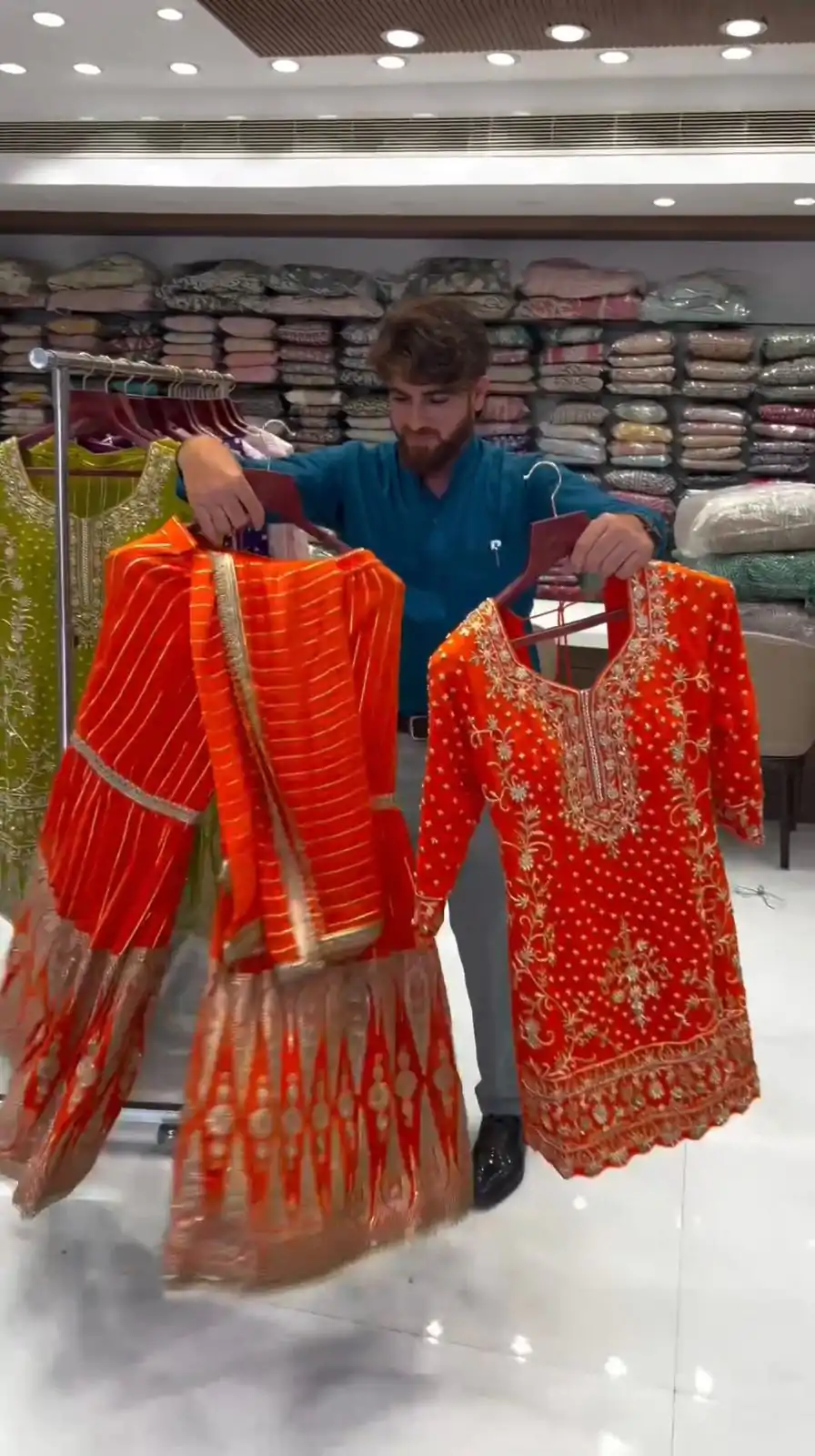 RTC 5723 Orange Color Georgette Thread Sequence Salwar Suit Wedding, Party, Festive, Events Etc. Expected Delivery 4-6 Working Days @2549/- | Jump Suits, Casual Suits, Creative suits, Designer Suits, Palazzo Suits, Party Wear Suits, Patiala Suits, Salwar suit, Straight Suits