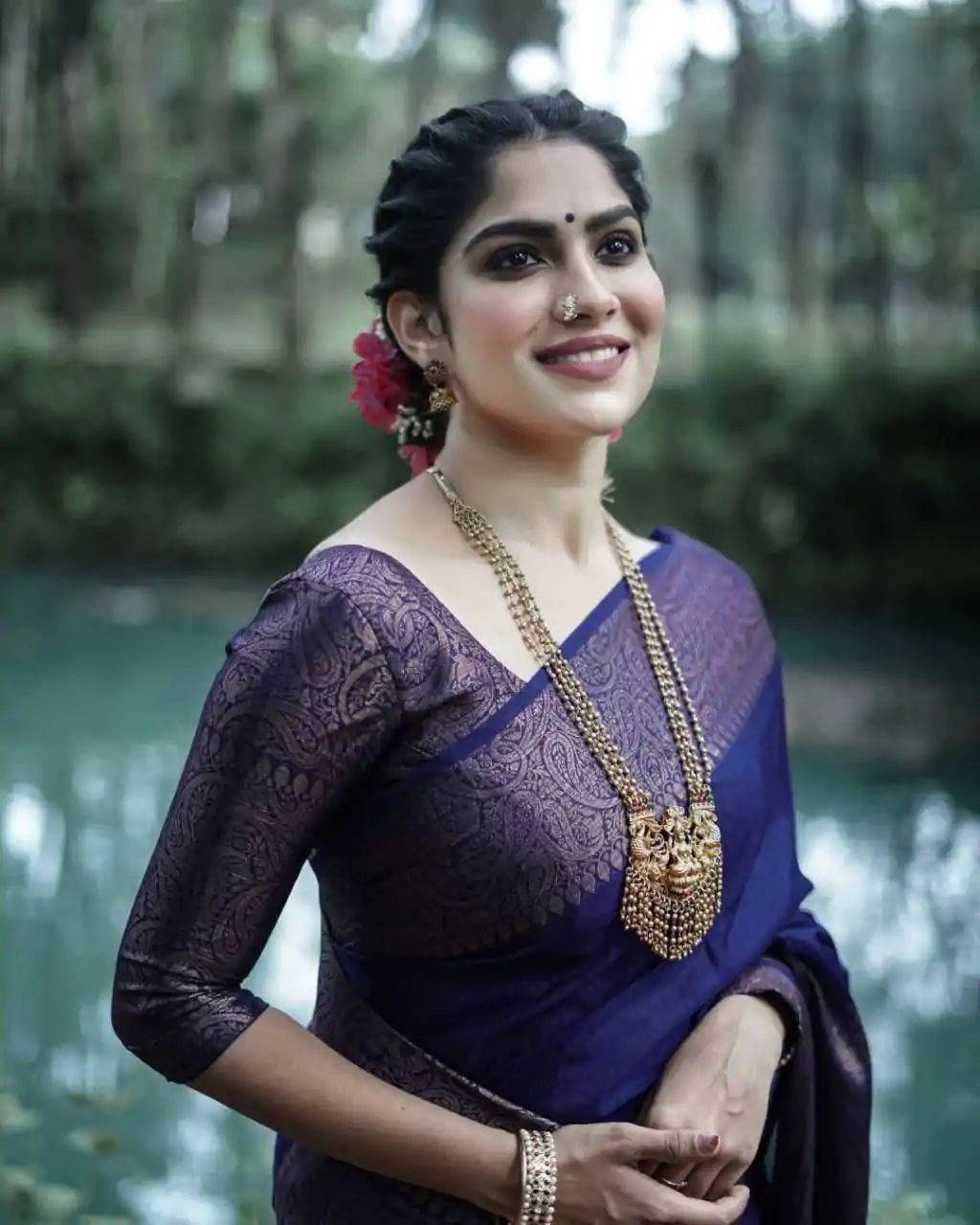 KP 3042 Navy Blue Color Soft Lichi Silk Jacquard On All Over Saree Casual, Party Wear, Wedding, Events Etc. Expected Delivery 4-6 Working Days @1349/- | Bollywood Sarees, Creative Sarees, Designer Sarees, Embroidered Sarees, Ethnic Saree, Modern Digital sarees, Party Wear Sarees, Sarees