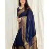 KP 3042 Navy Blue Color Soft Lichi Silk Jacquard On All Over Saree Casual, Party Wear, Wedding, Events Etc. Expected Delivery 4-6 Working Days @1349/- | Bollywood Sarees, Creative Sarees, Designer Sarees, Embroidered Sarees, Ethnic Saree, Modern Digital sarees, Party Wear Sarees, Sarees
