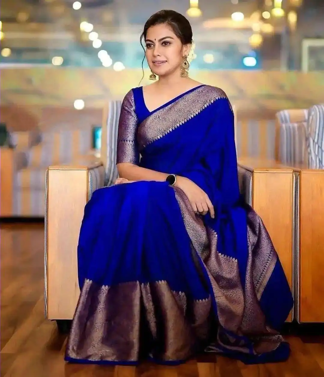 KP 3042 Royal Blue Color Soft Lichi Silk Jacquard On All Over Saree Casual, Party Wear, Wedding, Events Etc. Expected Delivery 4-6 Working Days @1349/- | Bollywood Sarees, Creative Sarees, Designer Sarees, Embroidered Sarees, Ethnic Saree, Modern Digital sarees, Party Wear Sarees, Sarees
