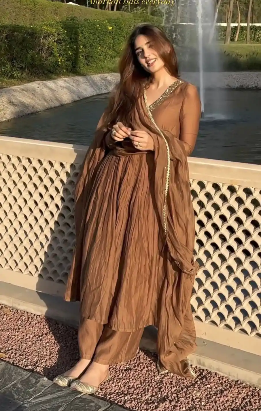 AD 152 Brown Color Pure Chinon Silk Embroidery Sharara Suit Fancy Full Sleeve Wedding, Party, Festive, Events Etc. Expected Delivery 4-6 Working Days @1799/ | Jump Suits, Casual Suits, Creative suits, Designer Suits, Palazzo Suits, Party Wear Suits, Patiala Suits, Salwar suit, Straight Suits