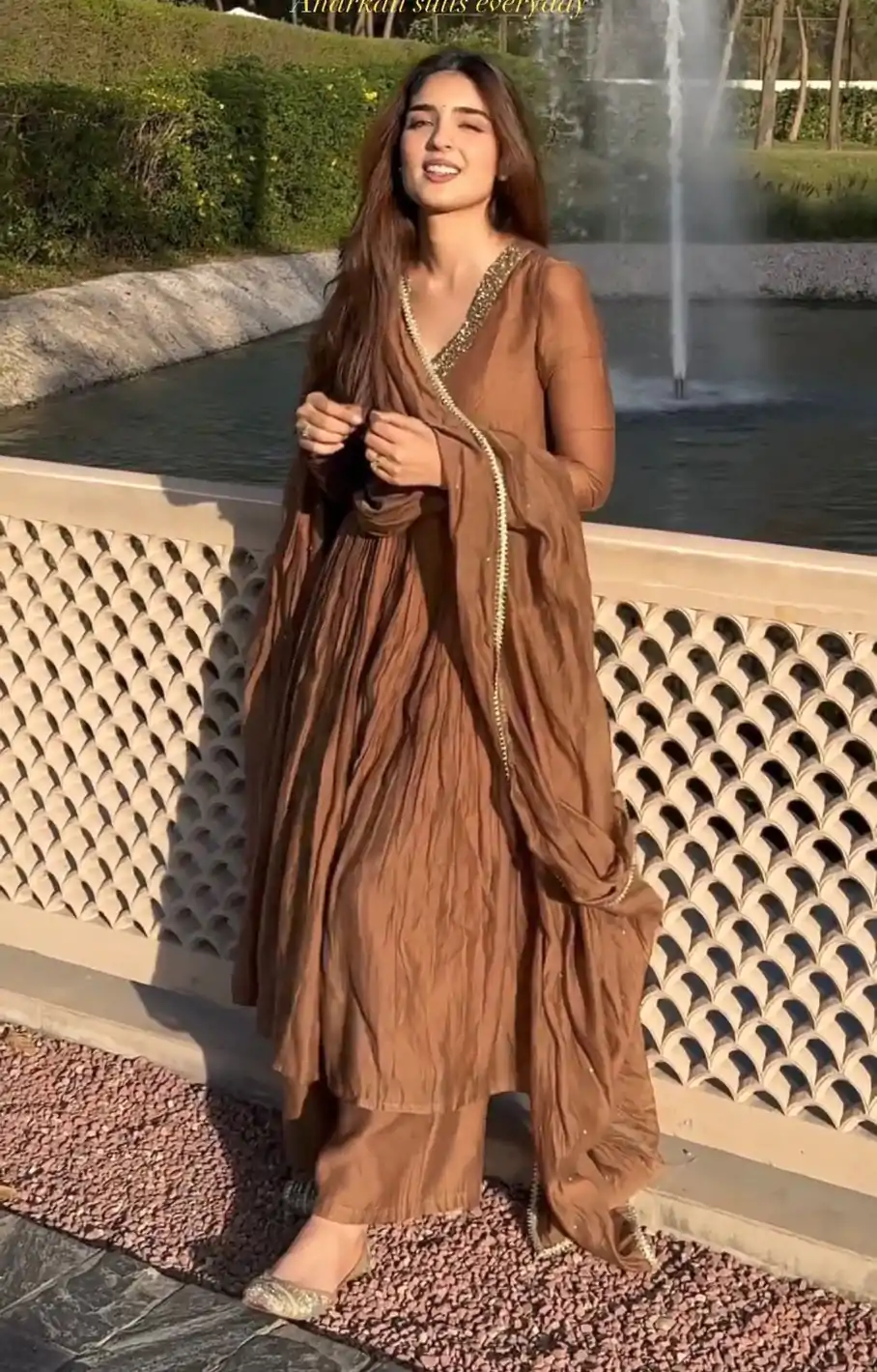AD 152 Brown Color Pure Chinon Silk Embroidery Sharara Suit Fancy Full Sleeve Wedding, Party, Festive, Events Etc. Expected Delivery 4-6 Working Days @1799/ | Jump Suits, Casual Suits, Creative suits, Designer Suits, Palazzo Suits, Party Wear Suits, Patiala Suits, Salwar suit, Straight Suits