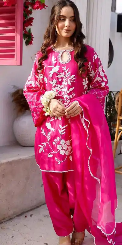 RTC 5671 Pink  Color Japan Satin Thread Sequence Salwar Suit Casual, Wedding, Party, Festive, Events. Expected Delivery 4-6 Working Days @1999/- | Bollywood Kurti, Creative Kurtis, Designer Kurti, Kurti, Party Wear Kurti, Selfie Kurti
