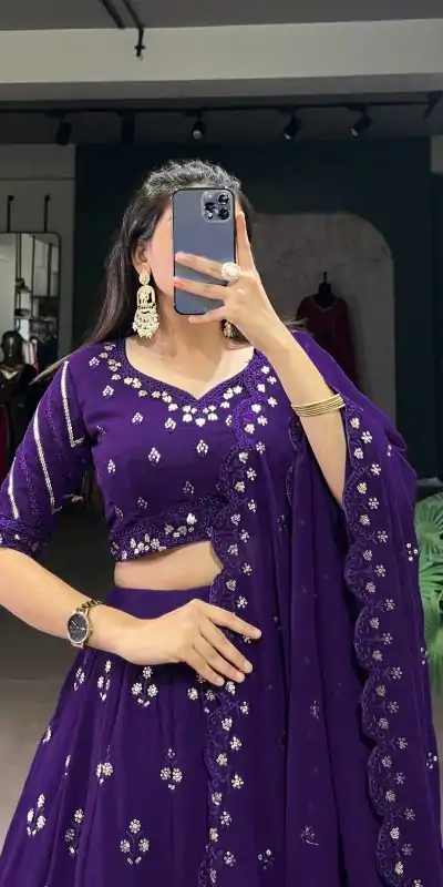 LNB 1410 Blue Color Fancy Georgette Sequins Thread Embroidery Lehenga Choli Wedding, Festive, Events Expected Delivery 4-6 Working Days@ 3349/- Only | Bollywood Lehenga, Creative Lehenga, Designer Lehenga, Embroidered Lehenga, Lehenga, Party Wear Lehenga