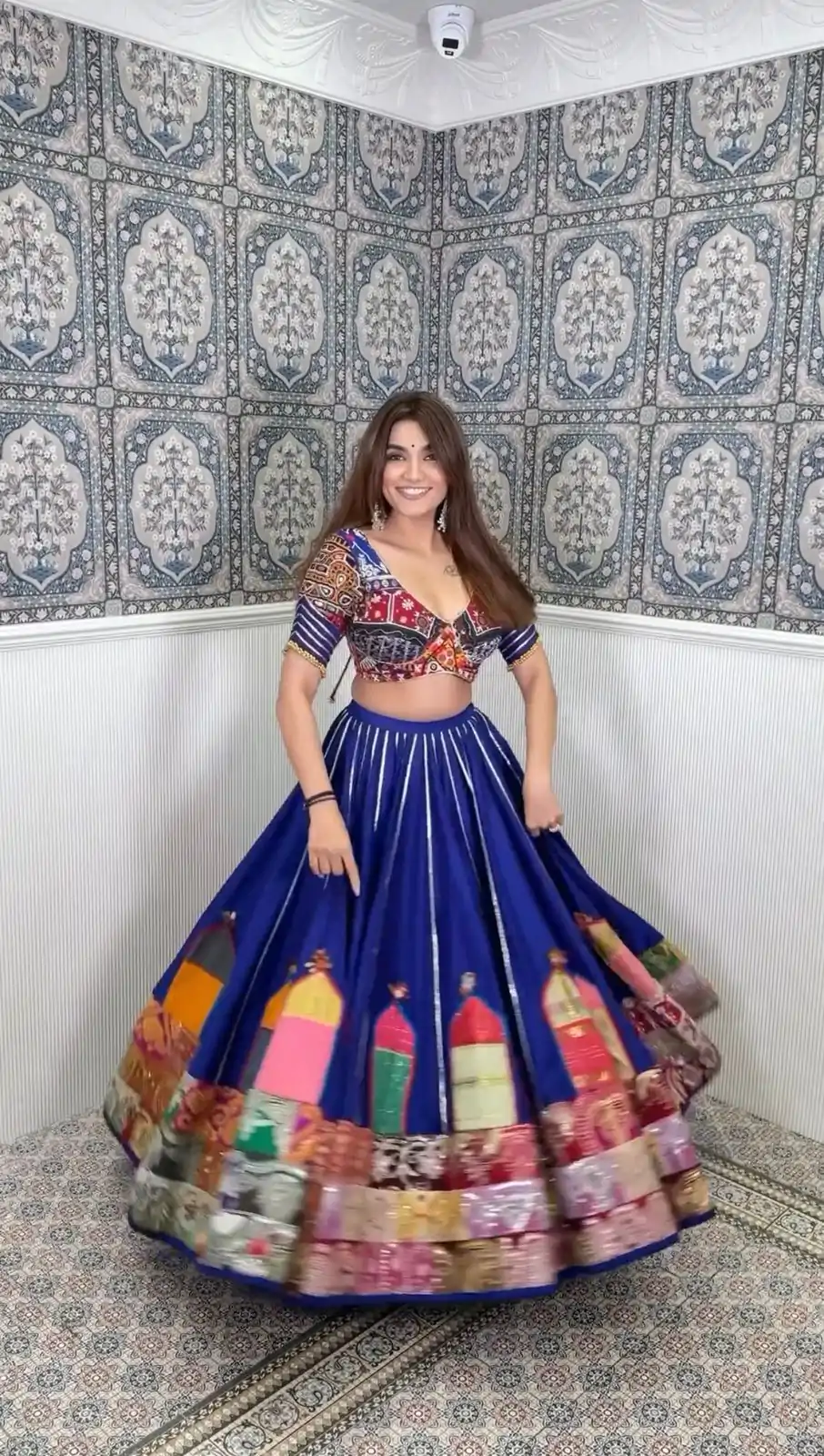 RTC 6474 Navy Blue Color Nice Reyon Digital Printed Patti Work Lehenga Choli Wedding, Party, Festive, Events Etc.   Expected Delivery 4-6 Working Days @2249/- | Bollywood Lehenga, Creative Lehenga, Designer Lehenga, Embroidered Lehenga, Lehenga, Party Wear Lehenga