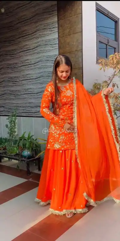 RTC 6462 Orange Color Pretty Georgette Thread Fancy Lace Lehenga Choli Wedding, Party, Festive, Events Etc.   Expected Delivery 4-6 Working Days @2099/- | Bollywood Lehenga, Creative Lehenga, Designer Lehenga, Embroidered Lehenga, Lehenga, Party Wear Lehenga