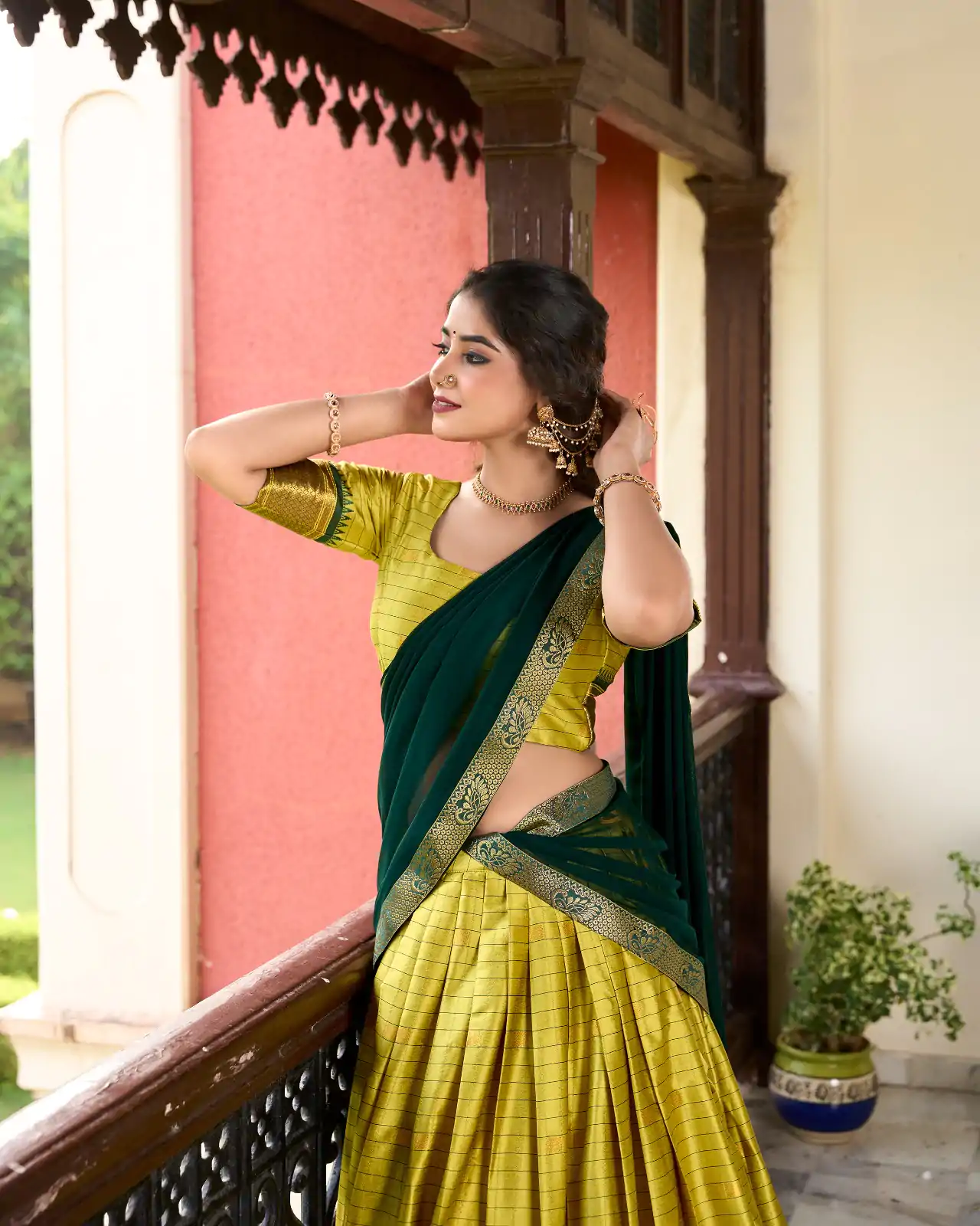 LNB 2050 Parrot Green Color Graceful Cotton Silk Weaving Paithani Concept Lehenga Choli Wedding, Festive, Events Expected Delivery 4-6 Working Days@2049/- | Bollywood Lehenga, Creative Lehenga, Designer Lehenga, Embroidered Lehenga, Lehenga, Party Wear Lehenga