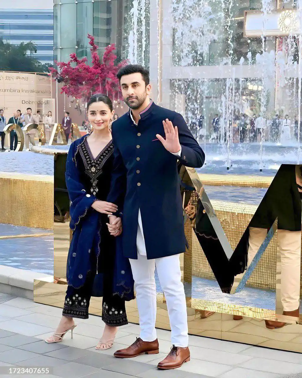  LG 1748 Navy Blue Alia Batt Ranbir Kapoor Velvet Party Wear Sharara Suit Wedding, Party, Festive, Events Etc.4-6 Working Days@ 2099/- only  | Jump Suits, Casual Suits, Creative suits, Designer Suits, Palazzo Suits, Party Wear Suits, Patiala Suits, Salwar suit, Straight Suits