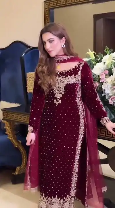NSR 818 Marron Violet Color Heavy Embroidery Sequence Straight Suit Casual, Wedding, Party, Festive, Events Etc.4-6 Working Days @2199/- only | Jump Suits, Casual Suits, Creative suits, Designer Suits, Palazzo Suits, Party Wear Suits, Patiala Suits, Salwar suit, Straight Suits