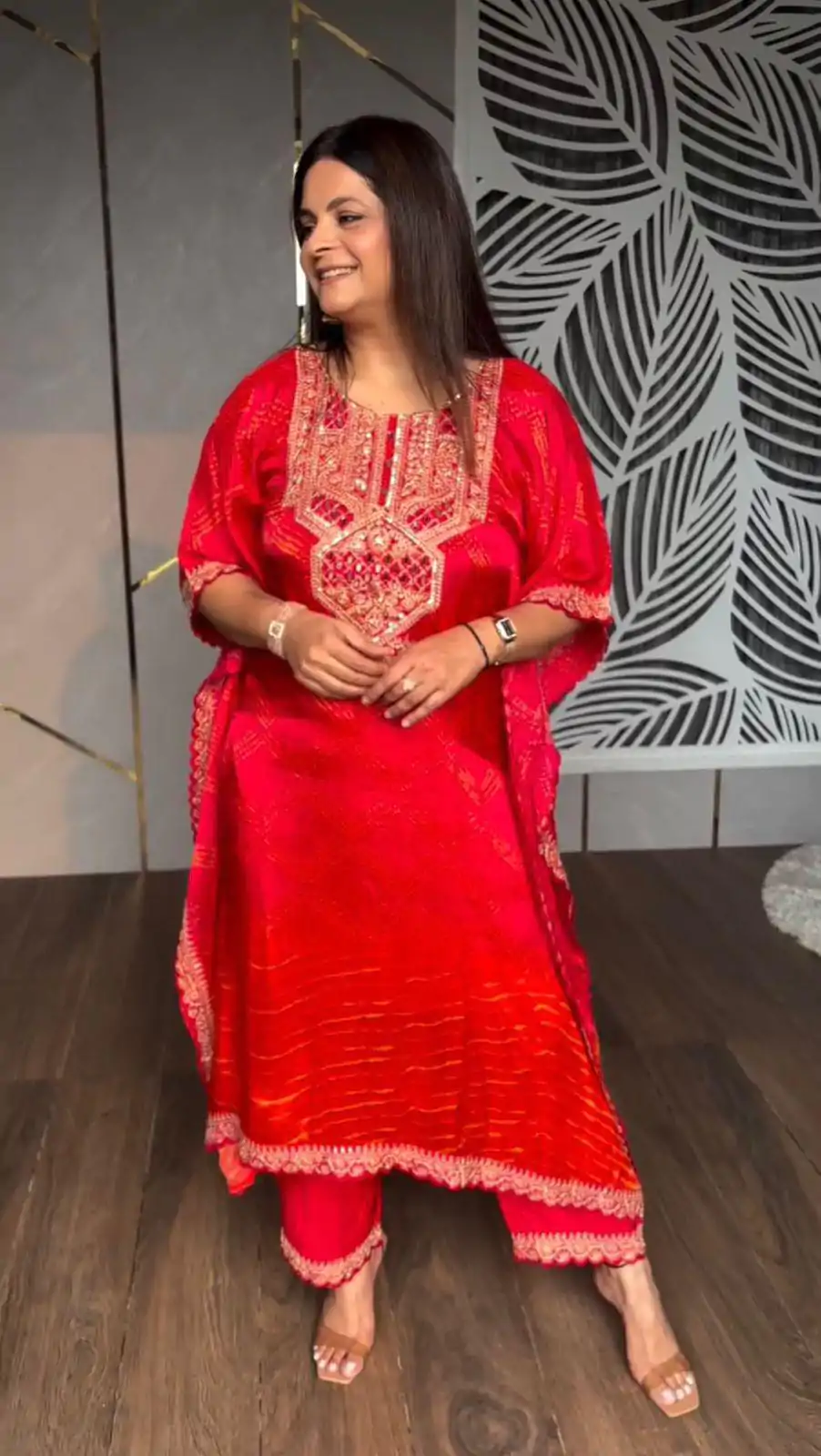 LG 1882 Rani Pink Color Embroidered Chine Stich Work Real Mirror Kurti Casual, Wedding, Party, Festive, Events Etc. 4-6 Working Days @2049/- | Bollywood Kurti, Creative Kurtis, Designer Kurti, Kurti, Party Wear Kurti, Selfie Kurti