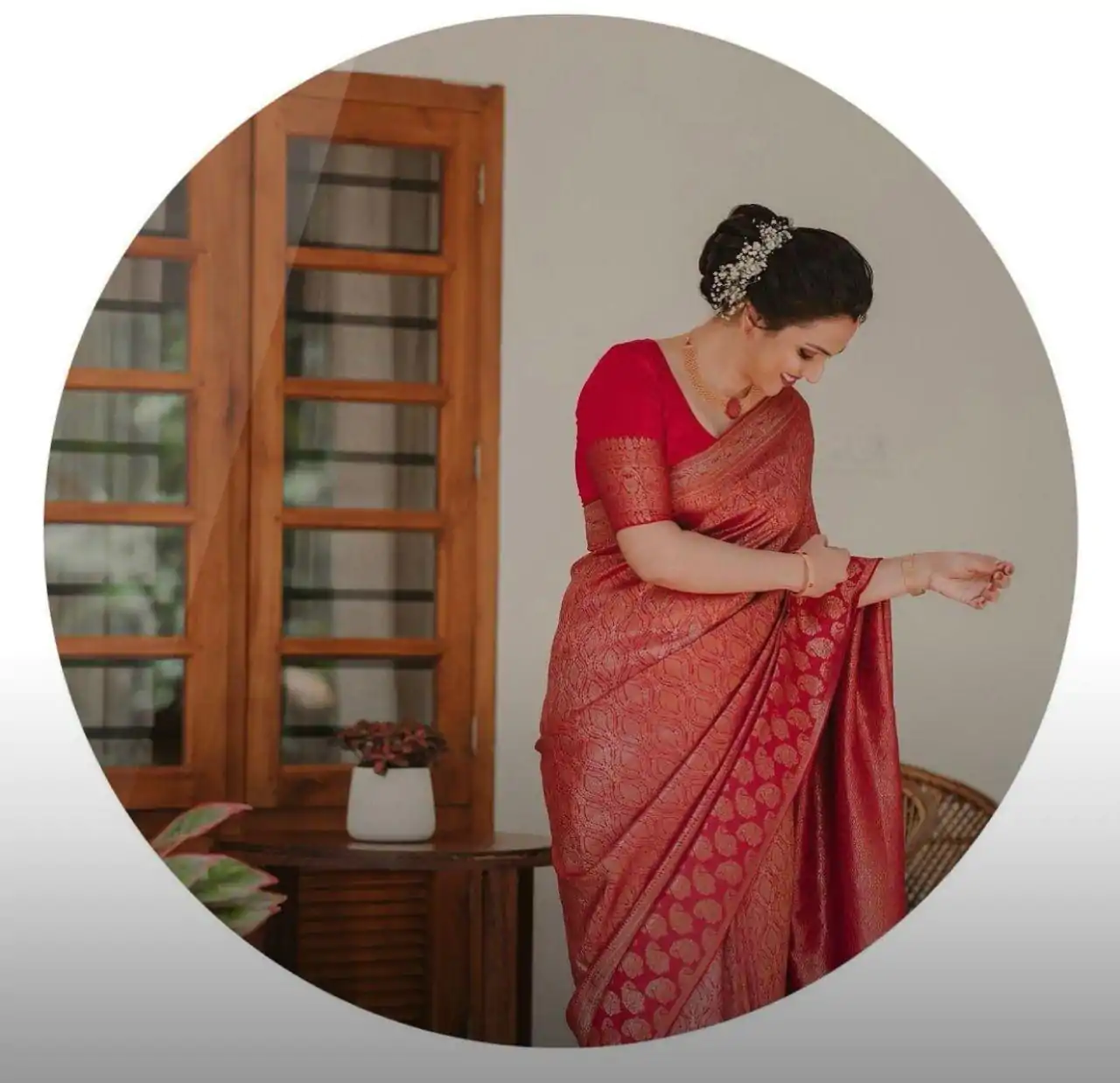 KP 5084 Red Color Soft Lichi Silk Jacquard Work On All Over Saree Casual, Wedding, Festive, Events . Expected Delivery  4-6 Working Days @1349/- only                                                                                                                                             | Bollywood Sarees, Creative Sarees, Designer Sarees, Embroidered Sarees, Ethnic Saree, Modern Digital sarees, Party Wear Sarees, Sarees