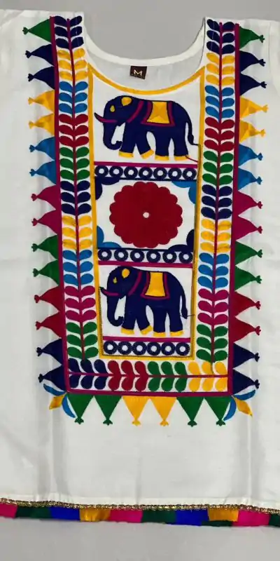 INLI Pankhudi White Color Cotton Flex and Rayo Embroidery Work Kurti Casual, Wedding, Party, Festive, Events Etc. Expected Delivery 4-6 Working Days @1299/- | Bollywood Kurti, Creative Kurtis, Designer Kurti, Kurti, Party Wear Kurti, Selfie Kurti