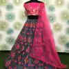 RC178 Grey Color Zari Thread and Zari Embroidery Wedding, Party, Festive, Events Etc.   Weight 1.3 kg Delivery 4-6 Working Days Rs 1799 | Bollywood Lehenga, Creative Lehenga, Designer Lehenga, Embroidered Lehenga, Lehenga, Party Wear Lehenga