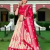 LNB 1228 Red Color Dole Silk Shikora Print Zari Border Lehenga Choli Wedding, Party, Festive, Events Etc. Delivery 4-6 Working Days Rs 2149 | Bollywood Lehenga, Creative Lehenga, Designer Lehenga, Embroidered Lehenga, Lehenga, Party Wear Lehenga